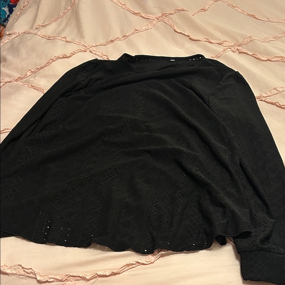 Black Long Sleeve Top
